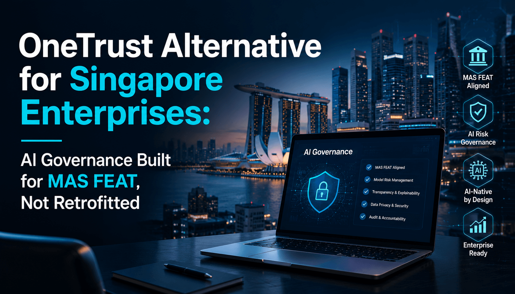 OneTrust Alternative for Singapore Enterprises: AI Governance Built for MAS FEAT, Not Retrofitted