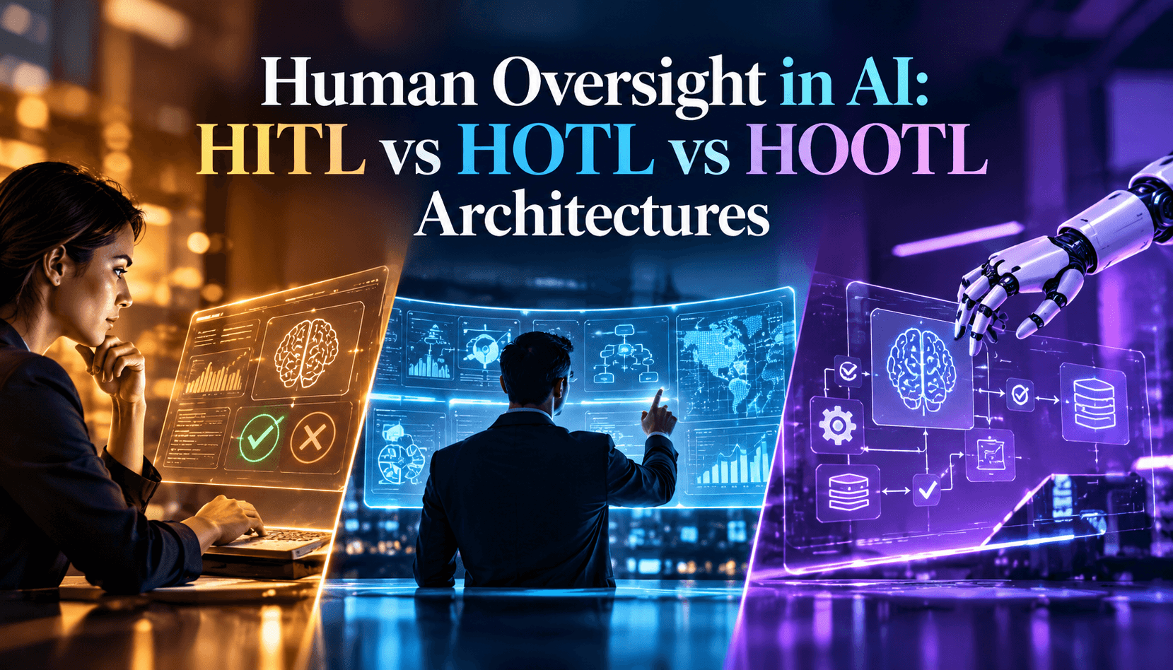 Human in the loop AI architecture: HITL vs HOTL vs HOOTL