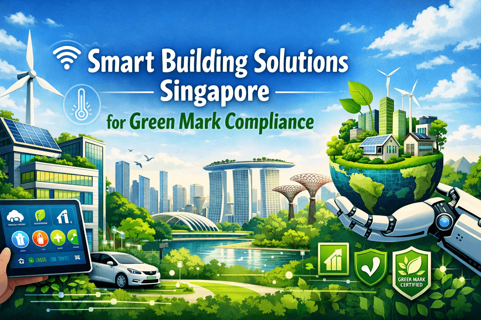 Smart Building Solutions Singapore for Green Mark Compliance