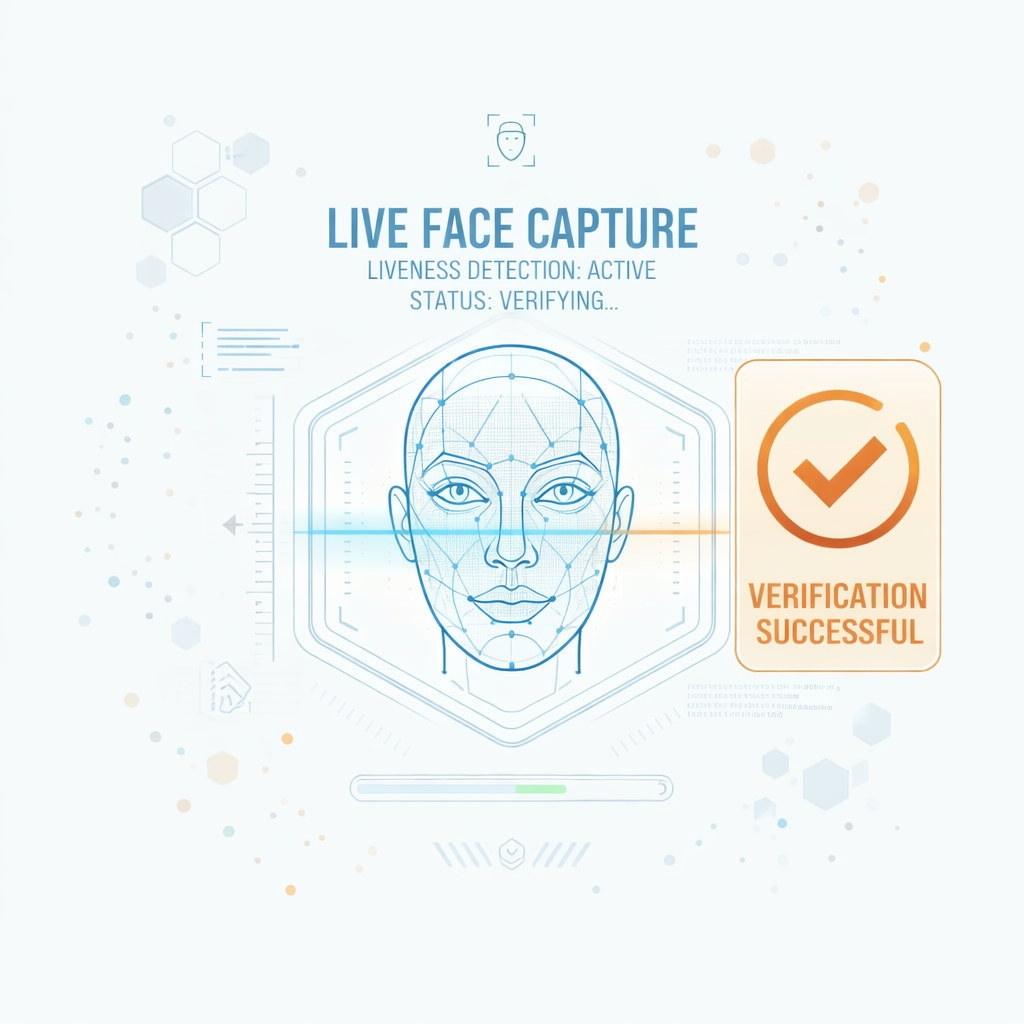 Live face capture & liveness detection